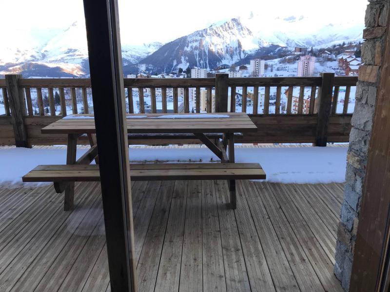 Ski verhuur Appartement 3 kamers bergnis 6 personen (RJ02E) - Résidence l'Odyssée - La Toussuire - Balkon