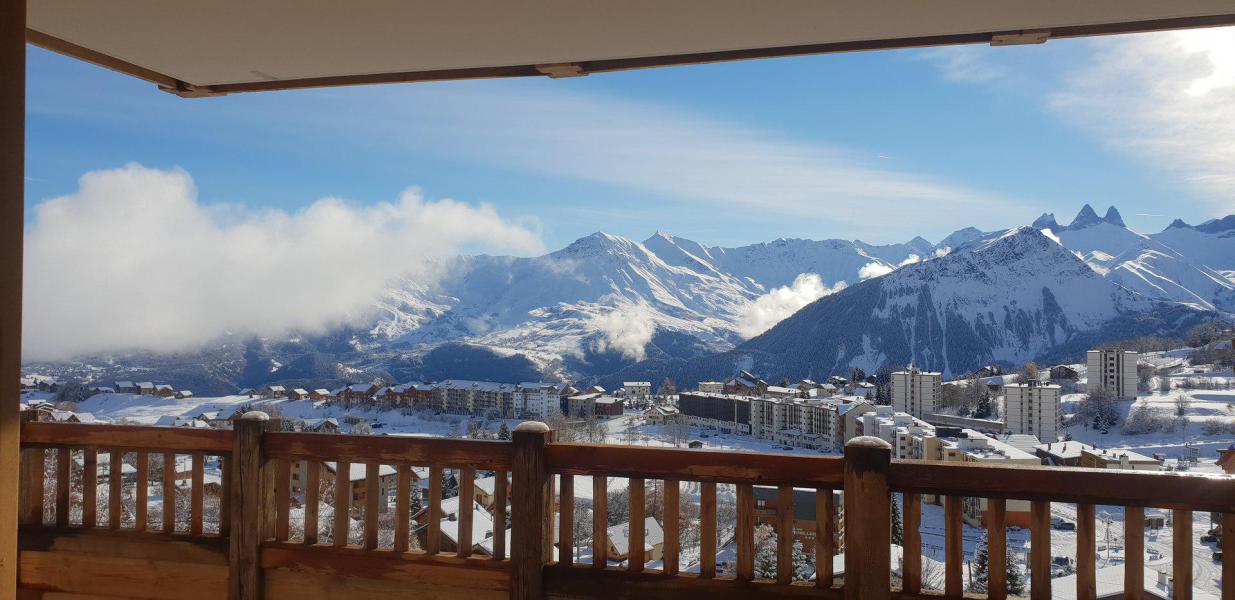 Ski verhuur Appartement 3 kamers bergnis 6 personen (RJ02E) - Résidence l'Odyssée - La Toussuire - Balkon