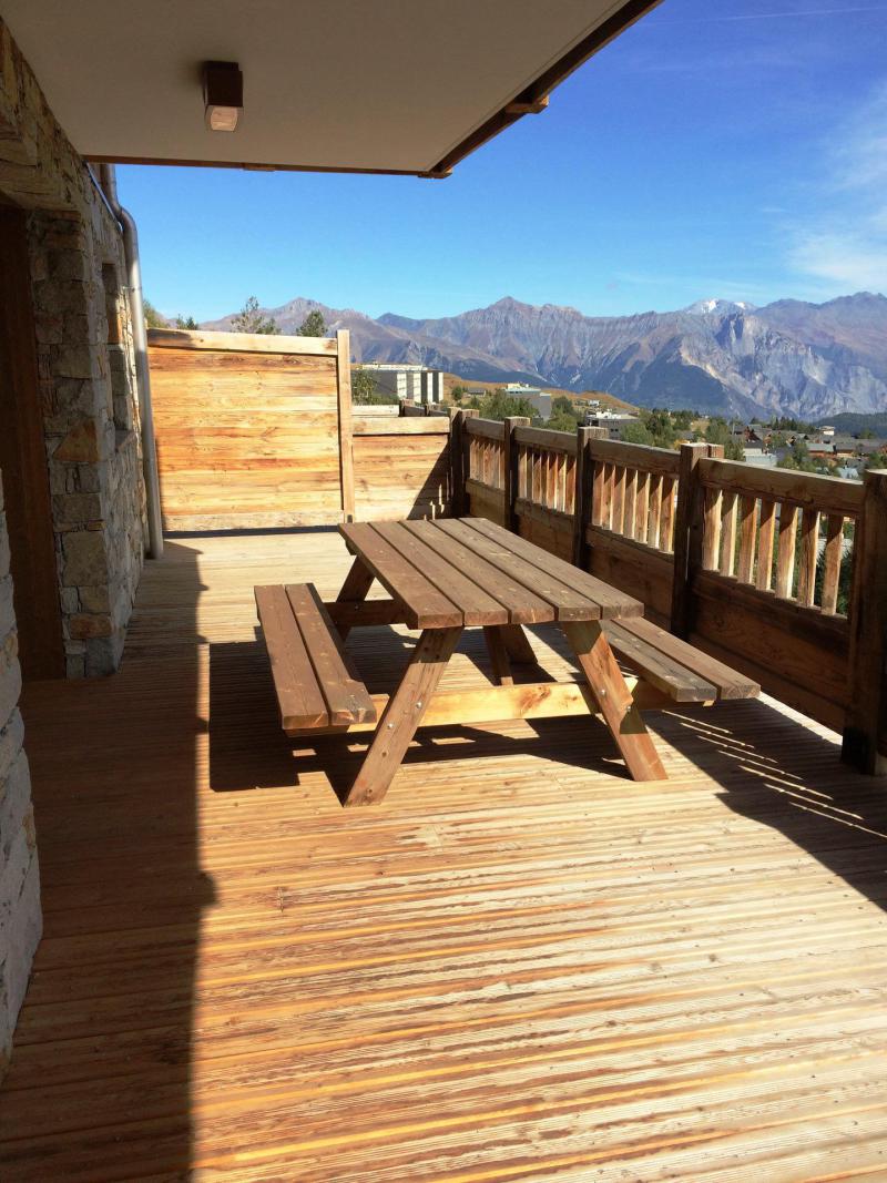 Location au ski Appartement 3 pièces coin montagne 6 personnes (RJ02E) - Résidence l'Odyssée - La Toussuire - Terrasse