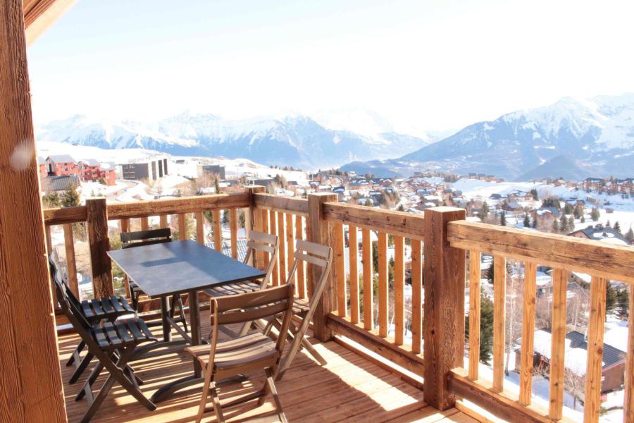 Ski verhuur Appartement 4 kamers 9 personen (201E) - Résidence l'Odyssée - La Toussuire - Balkon