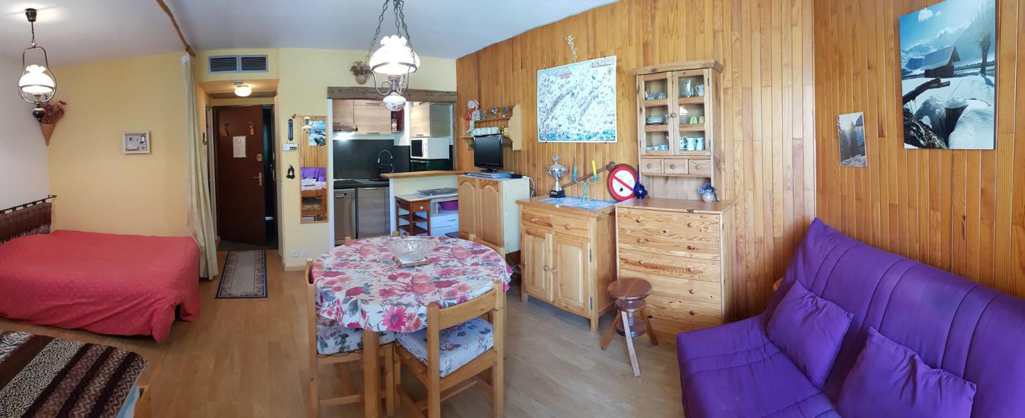 Ski verhuur Studio bergnis 4 personen (1108) - Résidence la Lauze - La Toussuire - Woonkamer