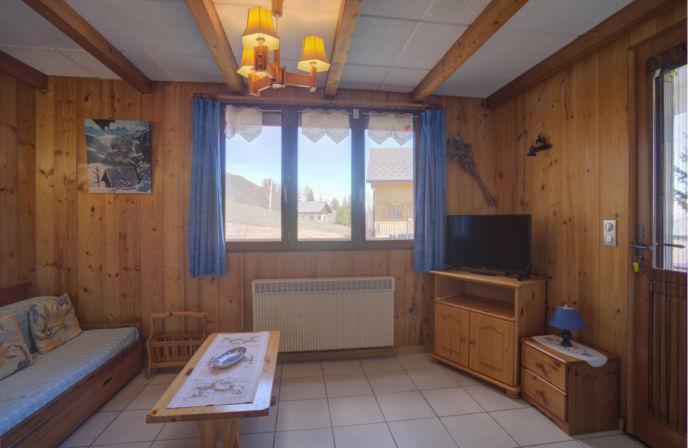 Ski verhuur Appartement 3 kamers 5 personen (1) - Résidence la Lauzière - La Toussuire - Woonkamer