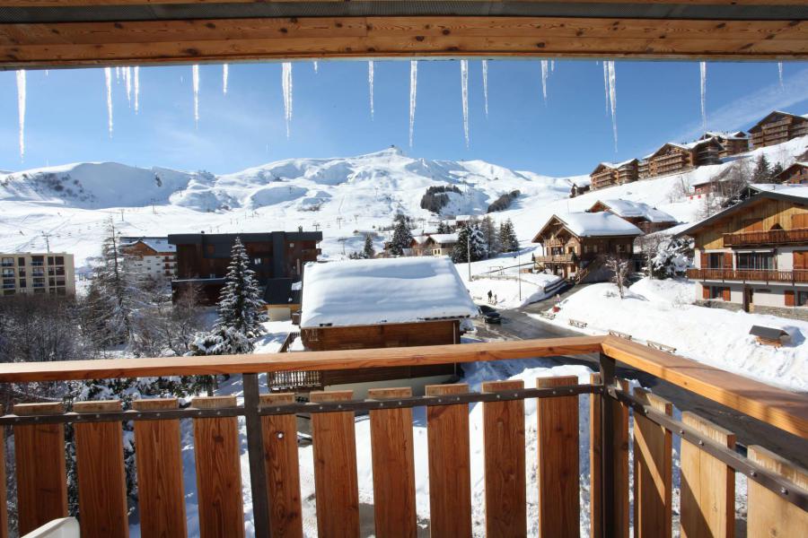 Rent in ski resort 2 room apartment sleeping corner 6 people (LYS2) - Résidence le Floral - La Toussuire - Terrace