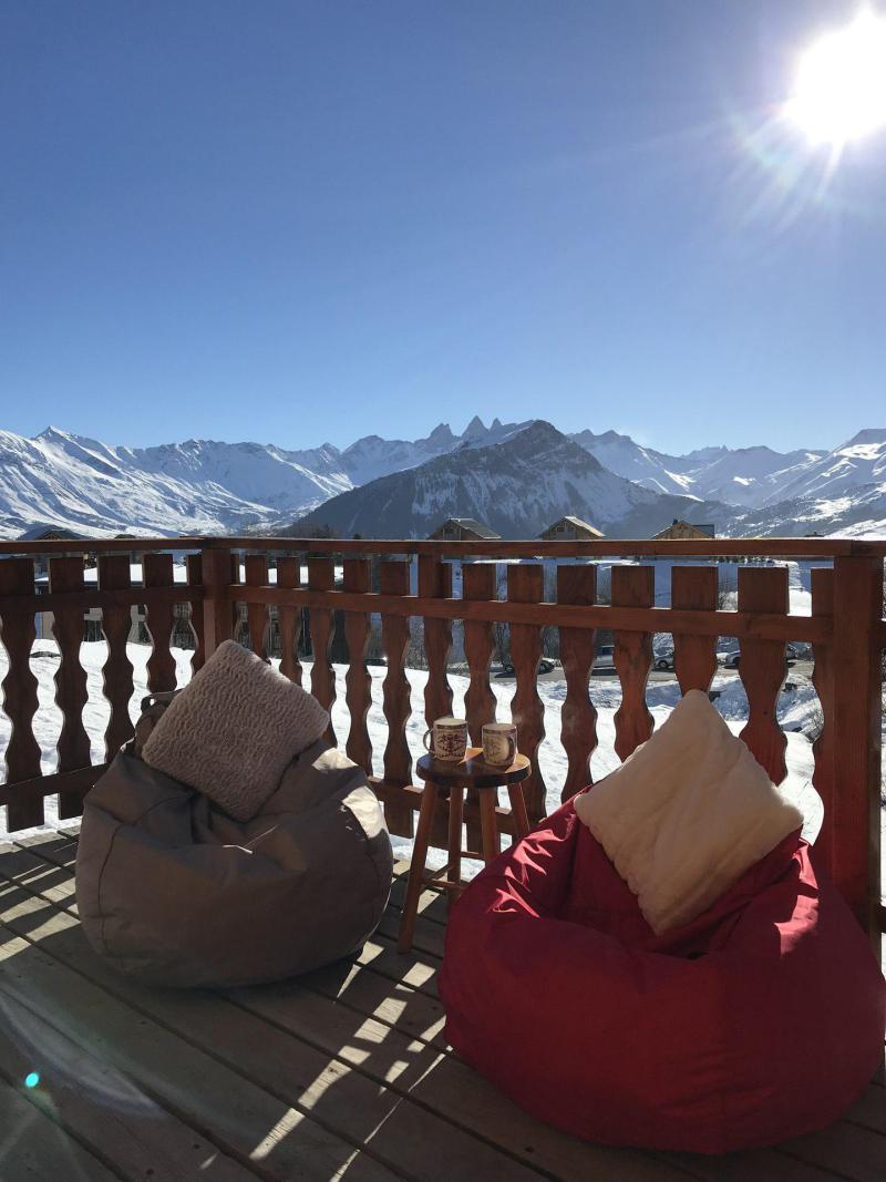 Skiverleih Duplex Wohnung 4 Zimmer 7 Personnen (2) - Résidence les Chalets de la Toussuire - La Toussuire - Balkon