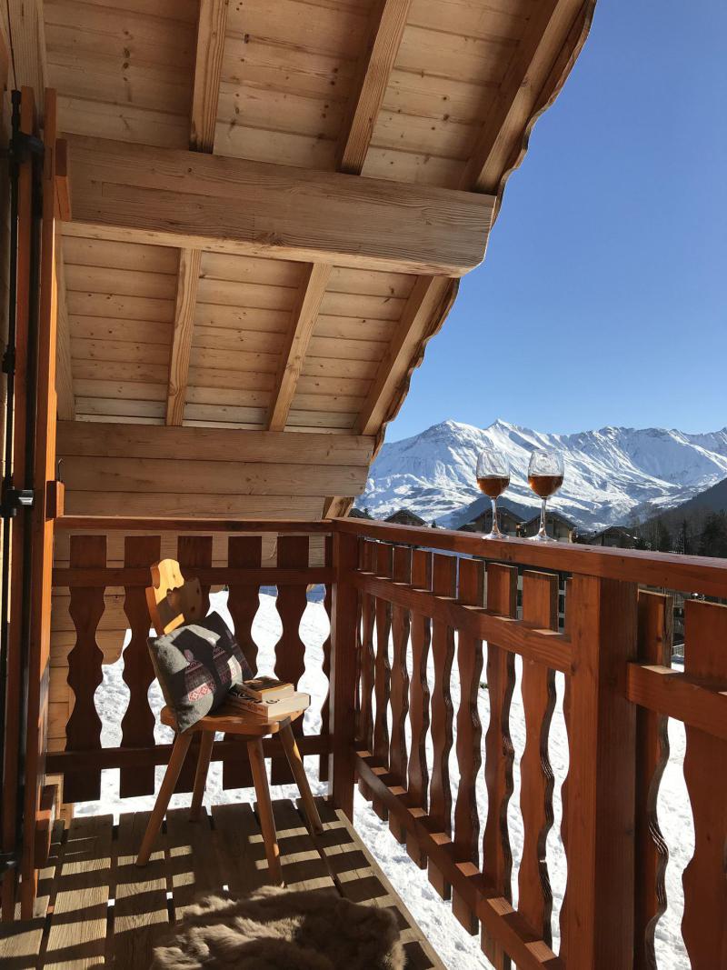 Skiverleih Duplex Wohnung 4 Zimmer 7 Personnen (2) - Résidence les Chalets de la Toussuire - La Toussuire - Balkon