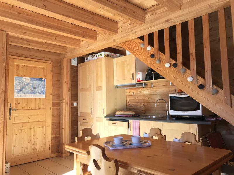 Skiverleih Duplex Wohnung 4 Zimmer 7 Personnen (2) - Résidence les Chalets de la Toussuire - La Toussuire - Wohnzimmer