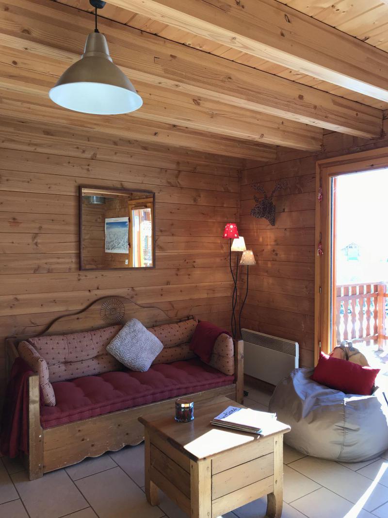 Skiverleih Duplex Wohnung 4 Zimmer 7 Personnen (2) - Résidence les Chalets de la Toussuire - La Toussuire - Wohnzimmer