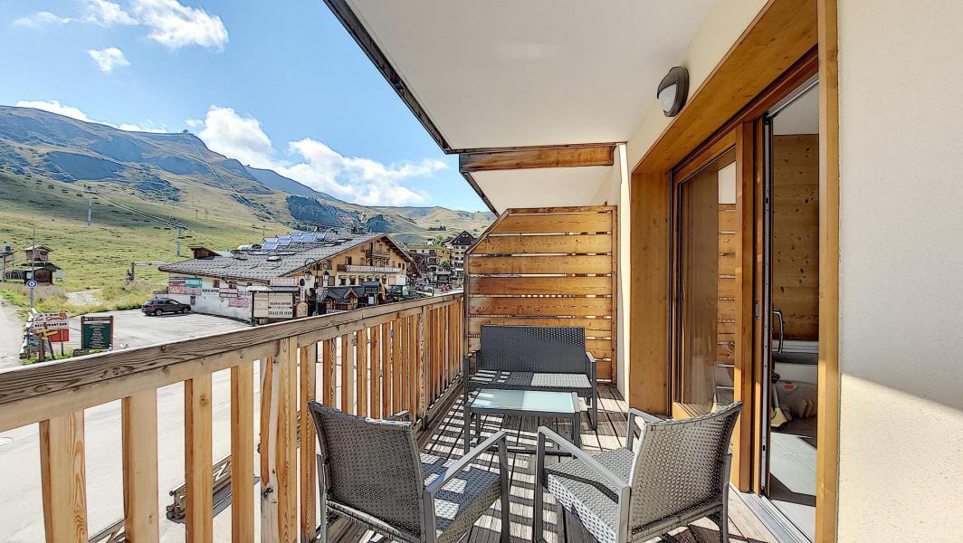 Ski verhuur Appartement 4 kamers 8 personen (202) - Résidence les Pierres Blanches - La Toussuire - Balkon