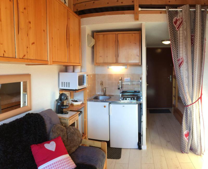 Ski verhuur Studio mezzanine 4 personen (B62) - Résidence Plein Soleil - La Toussuire - Woonkamer