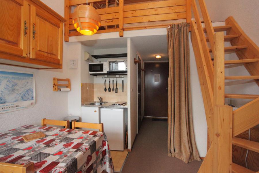 Ski verhuur Studio mezzanine 4 personen (B63) - Résidence Plein Soleil - La Toussuire - Woonkamer