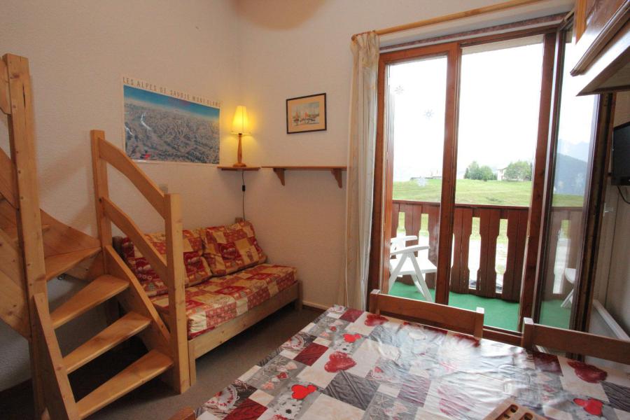 Ski verhuur Studio mezzanine 4 personen (B63) - Résidence Plein Soleil - La Toussuire - Woonkamer