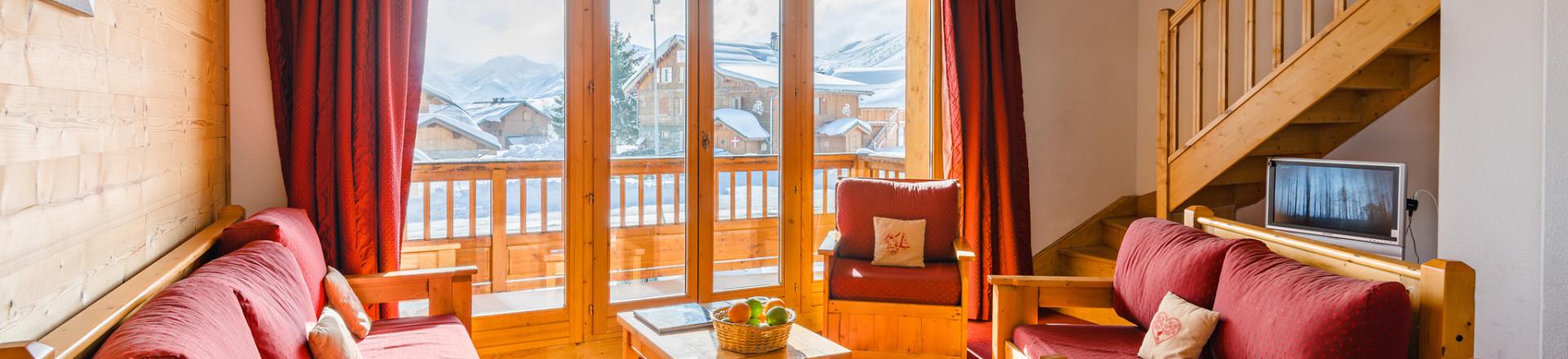 Rent in ski resort Résidence Lagrange l'Ecrin des Sybelles - La Toussuire - Bench seat