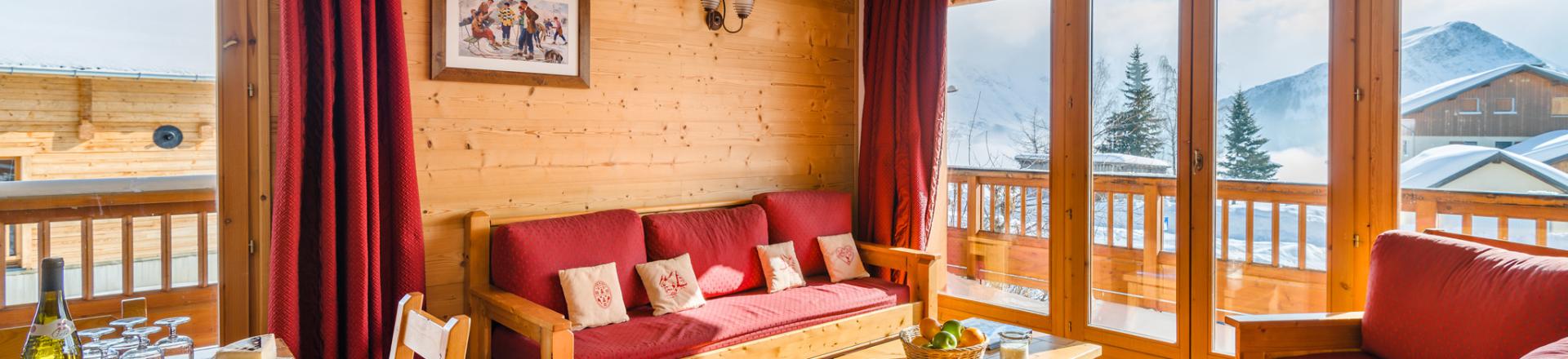 Rent in ski resort Résidence Lagrange l'Ecrin des Sybelles - La Toussuire - Living room