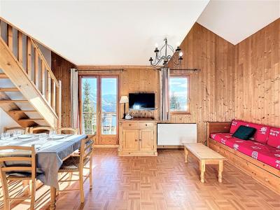 Skiverleih 5 Zimmer Maisonettewohnung für 8 Personen (5C) - Chalets des Cimes - La Toussuire - Wohnzimmer