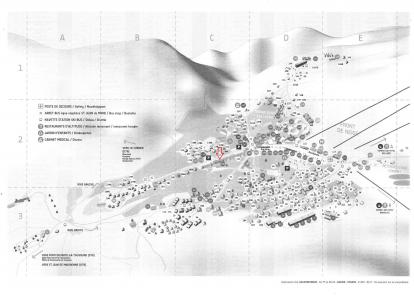 Soggiorno sugli sci La Résidence les Aiguilles - La Toussuire - Mappa