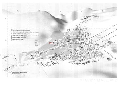Soggiorno sugli sci Résidence Bellevue - La Toussuire - Mappa