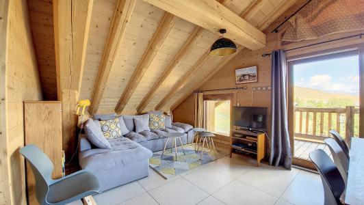 Ski verhuur Appartement 4 kamers 9 personen (201E) - Résidence l'Odyssée - La Toussuire - Woonkamer