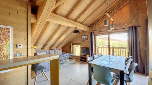 Ski verhuur Appartement 4 kamers 9 personen (201E) - Résidence l'Odyssée - La Toussuire - Woonkamer