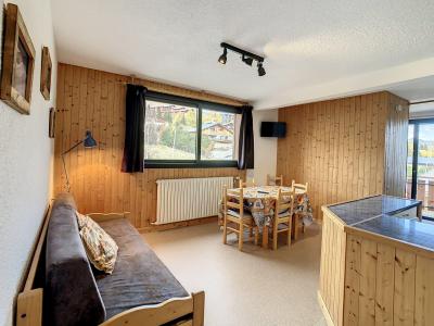 Аренда на лыжном курорте Квартира студия со спальней для 5 чел. (GENT2) - Résidence le Floral - La Toussuire - Салон