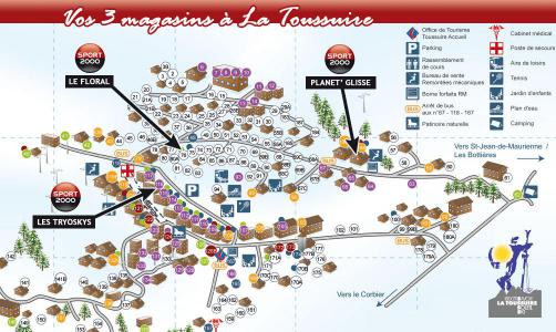 Soggiorno sugli sci Résidence le Lys - La Toussuire - Mappa