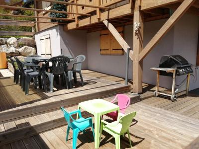 Skiverleih Résidence le Savoisien - La Toussuire - Balkon