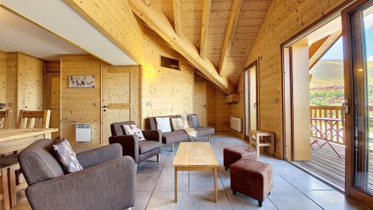 Rent in ski resort 4 room apartment 6 people (503) - Résidence les Pierres Blanches - La Toussuire - Living room