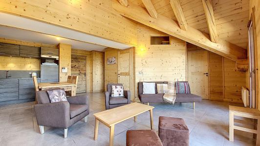 Rent in ski resort 4 room apartment 6 people (503) - Résidence les Pierres Blanches - La Toussuire - Living room