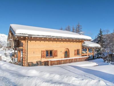 Аренда на лыжном курорте Chalet La Tzoumaz Pearl - La Tzoumaz - зимой под открытым небом