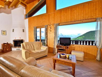 Rent in ski resort Chalet les Etoiles - La Tzoumaz - Living room