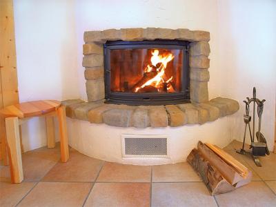 Rent in ski resort Chalet Michelle - La Tzoumaz - Fireplace