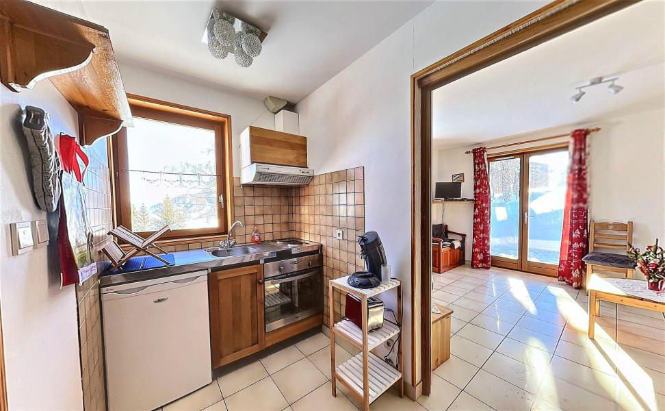 Skiverleih 3-Zimmer-Appartment für 4 Personen - Chalet les Airelles - Le Corbier - Küche