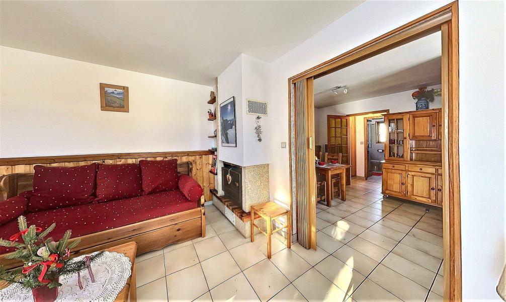 Ski verhuur Appartement 3 kamers 4 personen - Chalet les Airelles - Le Corbier - Woonkamer