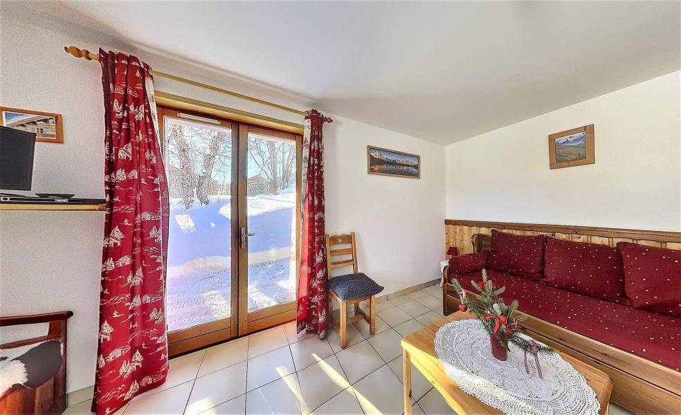 Ski verhuur Appartement 3 kamers 4 personen - Chalet les Airelles - Le Corbier - Woonkamer