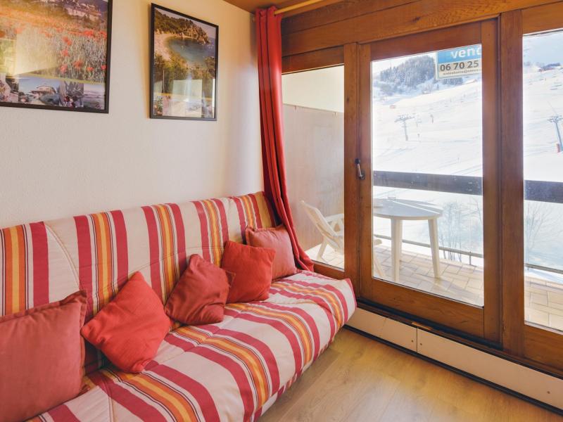 Rent in ski resort 1 room apartment 4 people (7) - Cosmos - Le Corbier - Living room