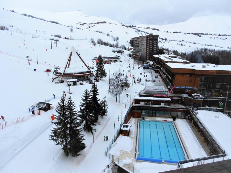 Vakantie in de bergen La Résidence Lunik Orion - Le Corbier - Buiten winter