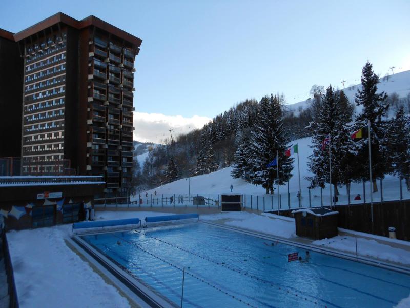 Ski verhuur Studio 3 personen (0903) - La Résidence Vostok Zodiaque - Le Corbier - Zwembad