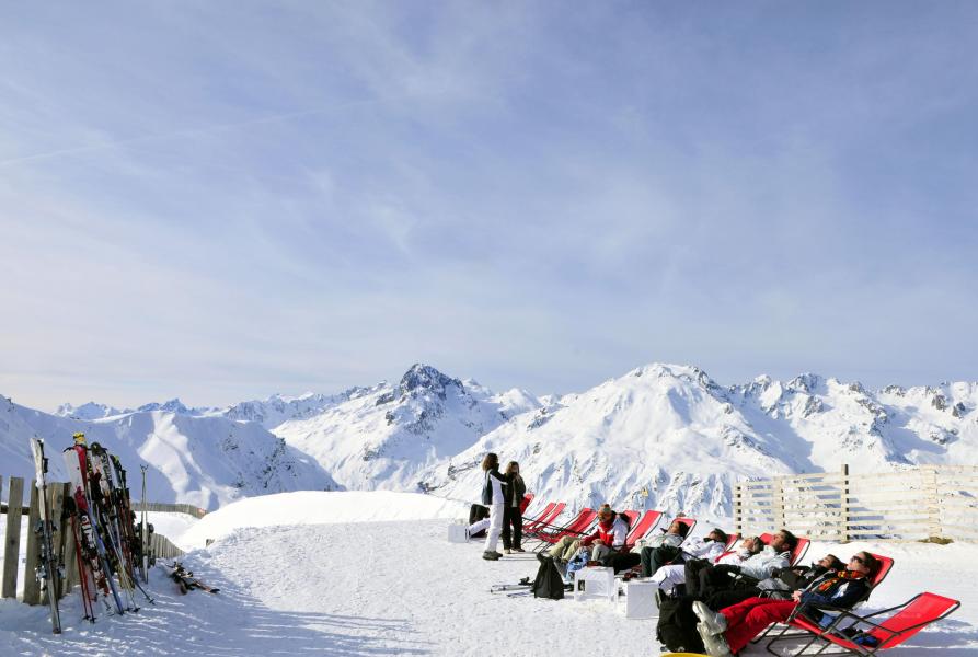 Location au ski Les Terrasses du Corbier - Le Corbier - Extérieur hiver
