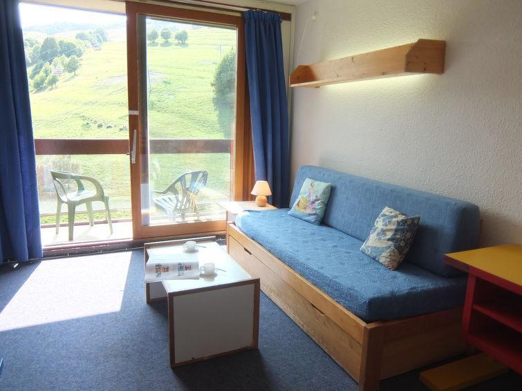 Rent in ski resort 1 room apartment 4 people (12) - Lunik Orion - Le Corbier - Living room