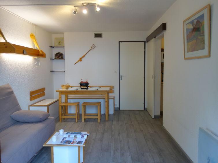 Rent in ski resort 1 room apartment 4 people (28) - Lunik Orion - Le Corbier - Living room