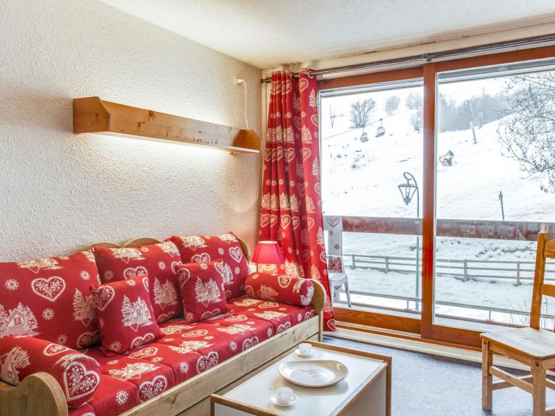 Rent in ski resort 1 room apartment 4 people (38) - Lunik Orion - Le Corbier - Living room