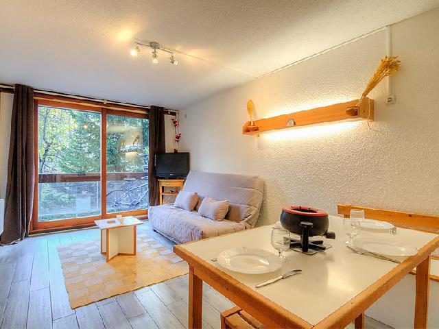 Ski verhuur Appartement 1 kamers 4 personen (28) - Lunik Orion - Le Corbier - Woonkamer