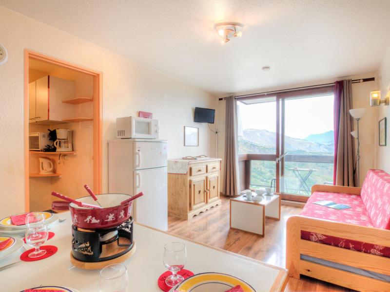 Ski verhuur Appartement 1 kamers 4 personen (44) - Pégase Phénix - Le Corbier - Woonkamer