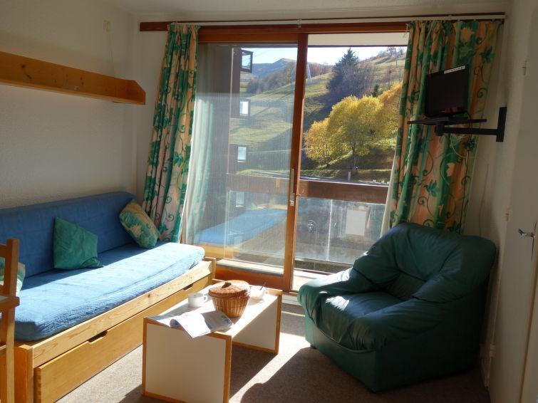 Ski verhuur Appartement 3 kamers 6 personen (39) - Pégase Phénix - Le Corbier - Woonkamer