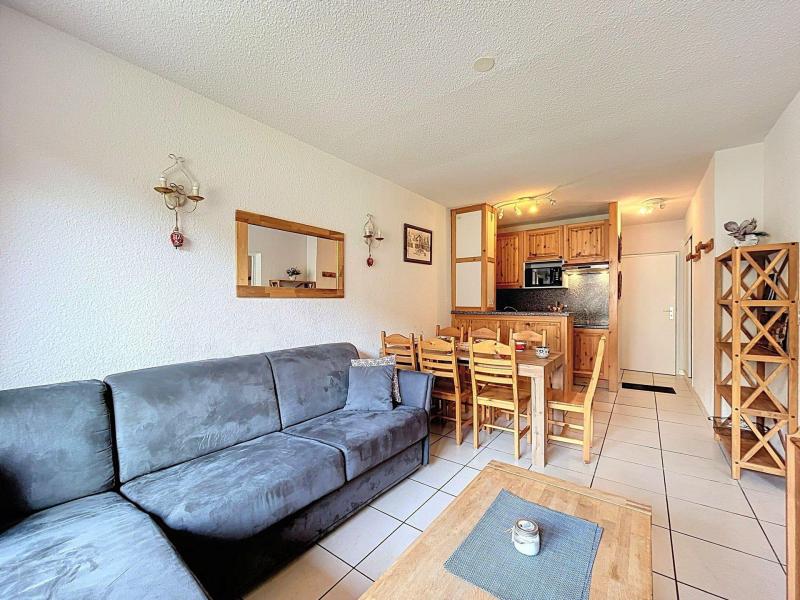 Rent in ski resort 2 room apartment sleeping corner 7 people (205) - Résidence Galaxie - Le Corbier - Living room