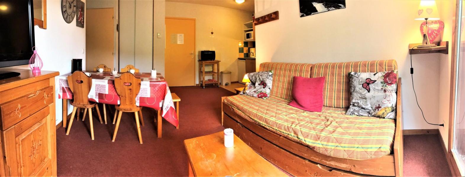 Skiverleih 3-Zimmer-Appartment für 6 Personen (B56) - Résidence les Pistes - Le Corbier - Wohnzimmer