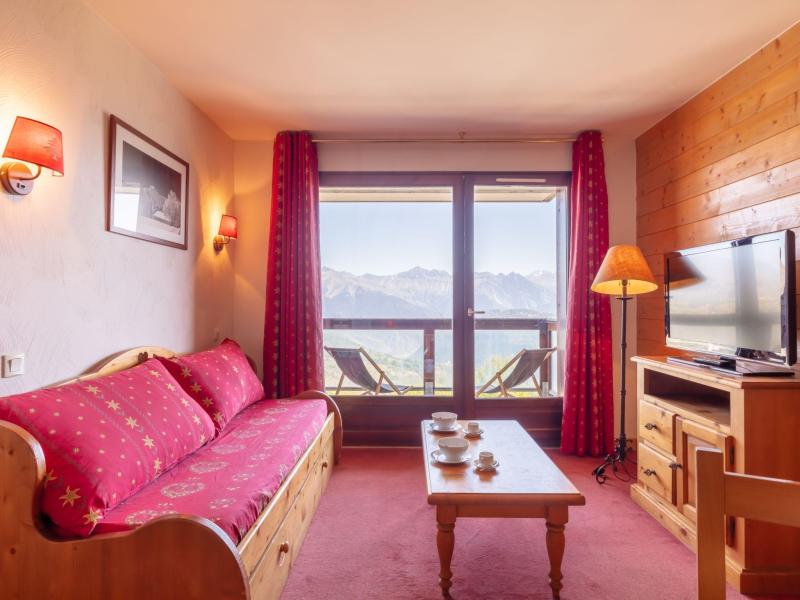 Skiverleih 3-Zimmer-Appartment für 6 Personen (1) - Résidence les Terrasses du Corbier - Le Corbier - Wohnzimmer