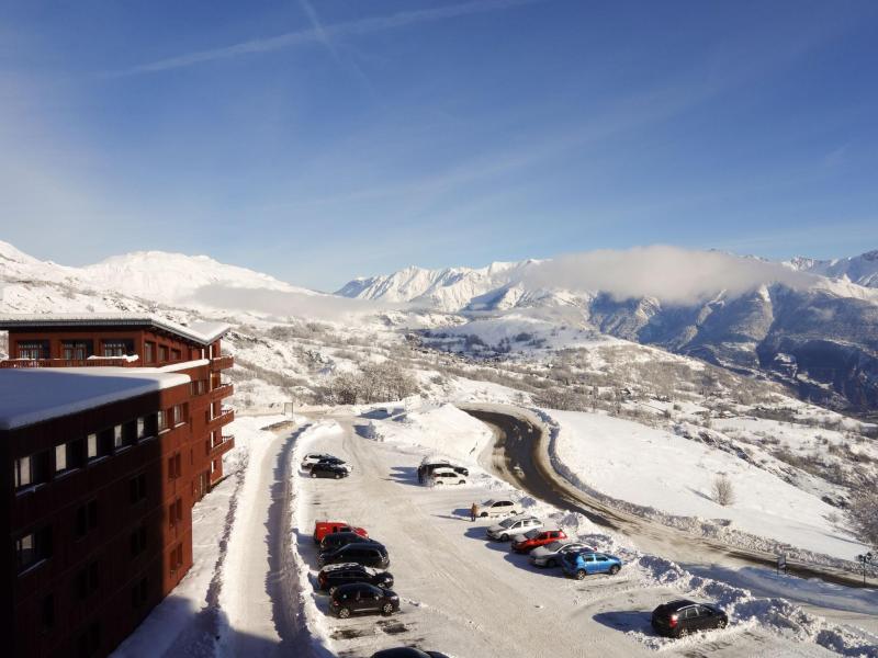 Ski verhuur Appartement 3 kamers 6 personen (1) - Résidence les Terrasses du Corbier - Le Corbier - Buiten winter