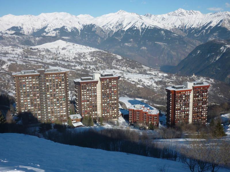 Location au ski Résidence Orion Lunik - Le Corbier - Extérieur hiver