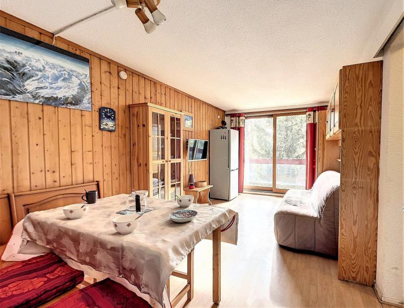 Ski verhuur Studio cabine 5 personen (0407) - Résidence Orion Lunik - Le Corbier - Woonkamer