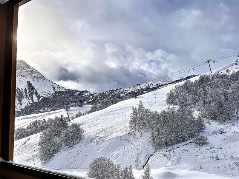 Ski verhuur Studio 4 personen (1209) - Résidence Vanguard Soyouz - Le Corbier - Terras